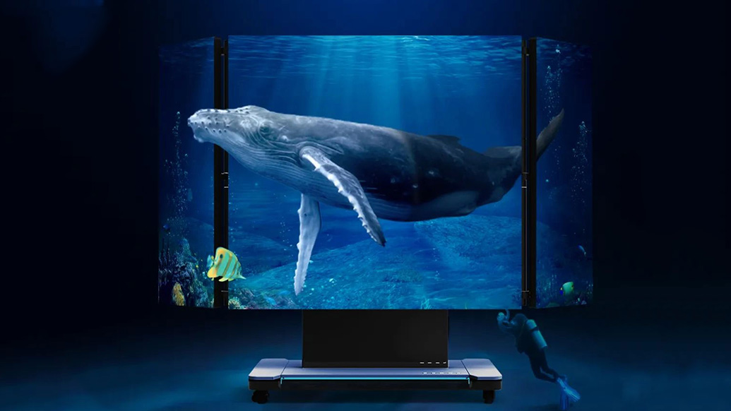  一图读懂利亚德135"升降折叠一体机